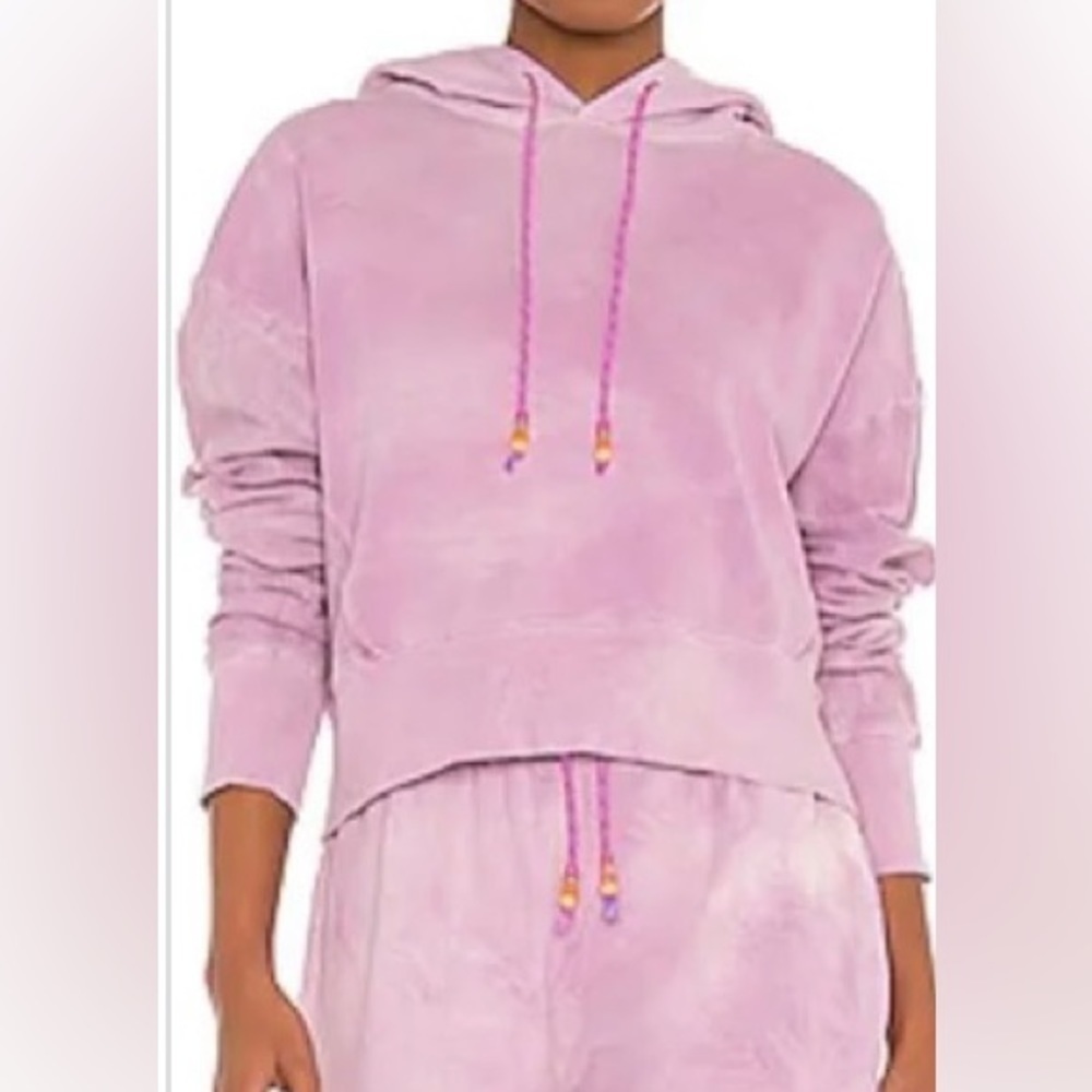 Dannijo Tie Dye Cropped Hoodie and Shorts Size S